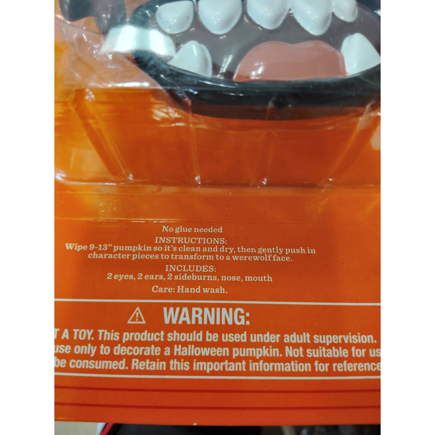 Werewolf Face Pumpkin Push-in Halloween Decorating Kit – Hyde & EEK! Boutique