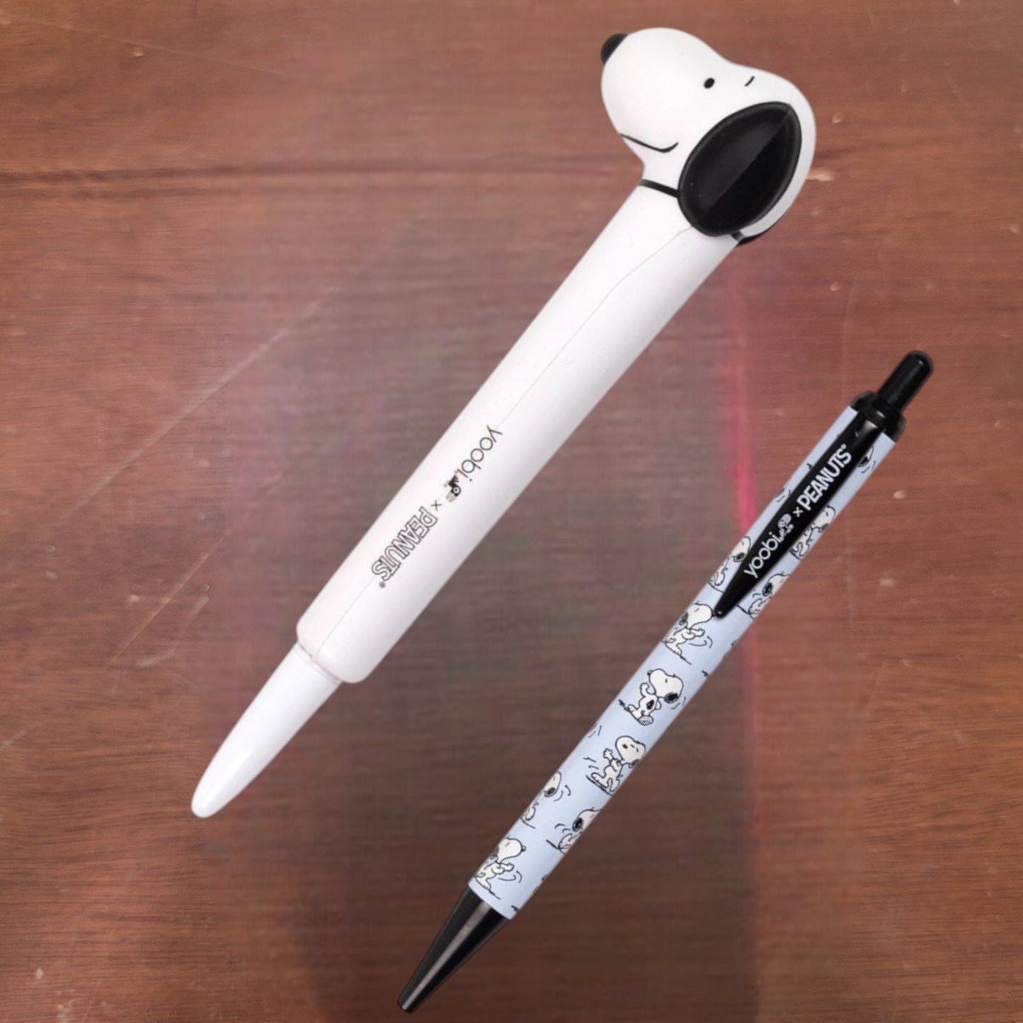 2 Pks (4 Pens) Yoobi x Peanuts 2‑Pack Novelty Snoopy Ballpoint Pens, Black Ink