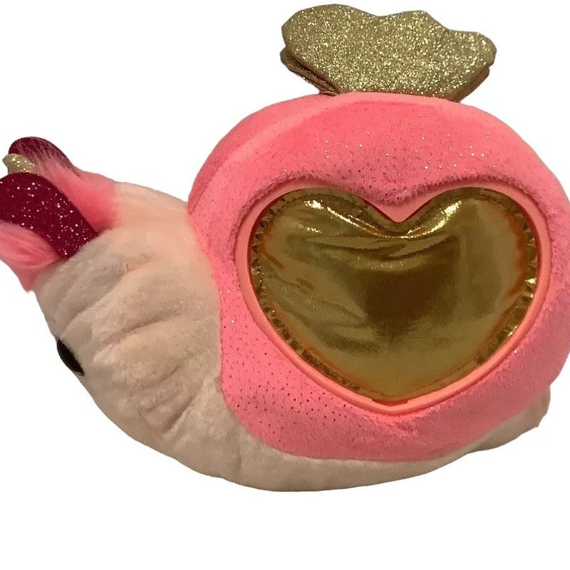 Collectible Rainbocorns Surprise Pink Plush Unicorn Snail, 12" by Zuru Inc