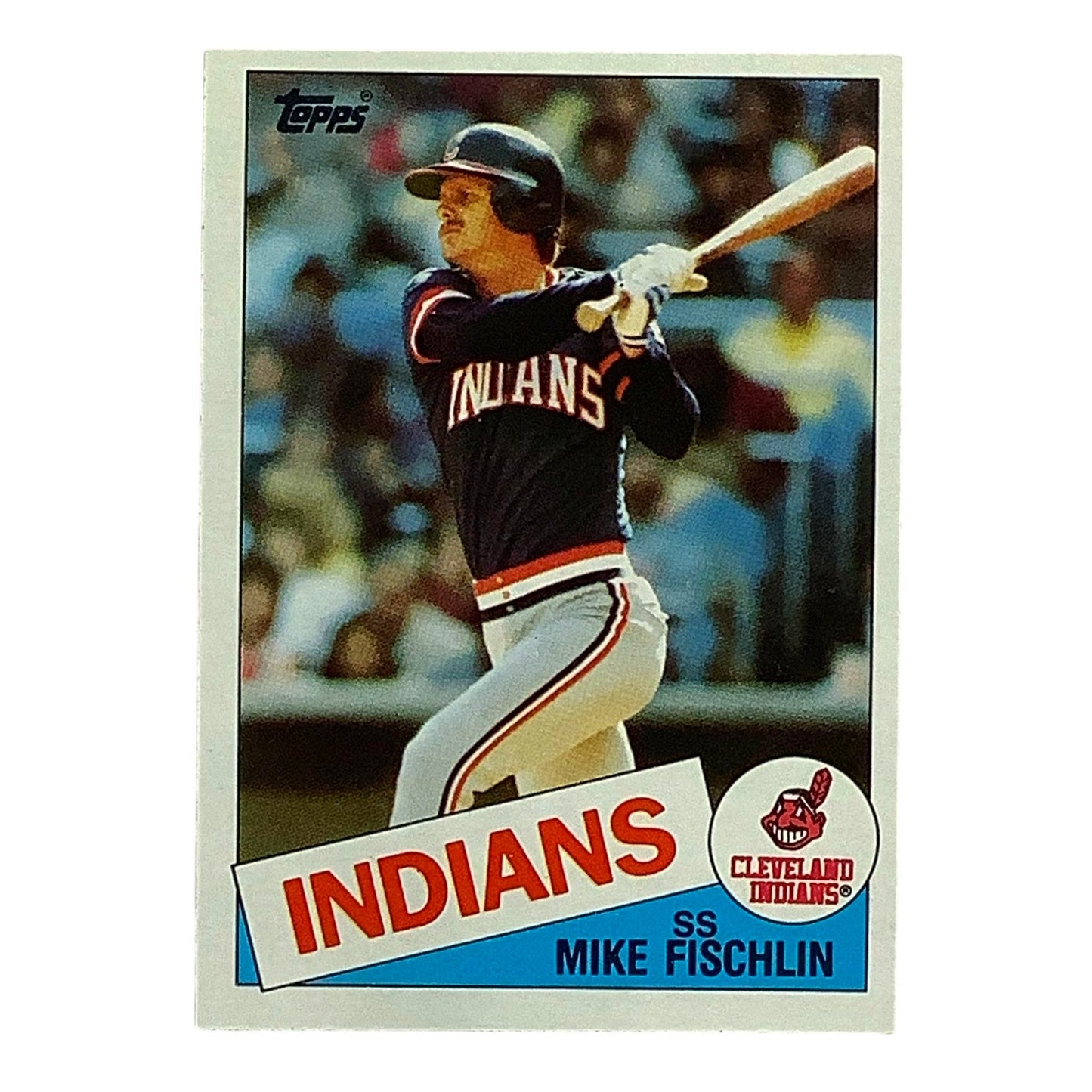 Mike Fischlin, Cleveland Indians, MLB, 1985 Topps Card 41, EX/NM