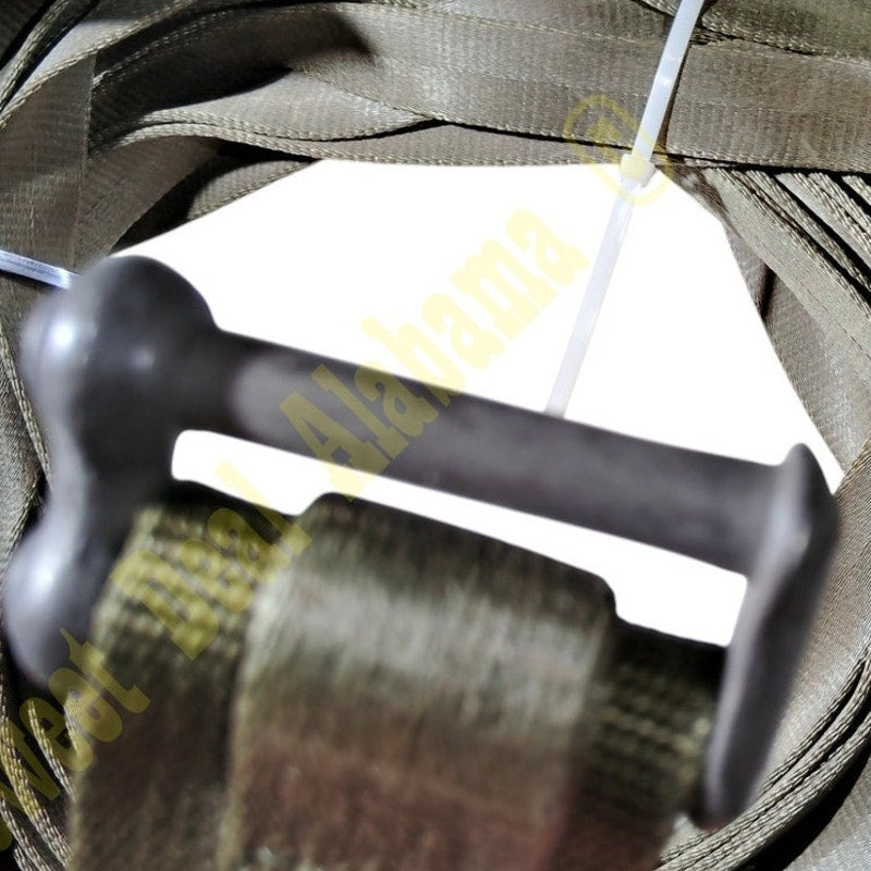 Military 1" Webbing w/ One Reinforced Metal Sling End, Approx. 60 Ft Length