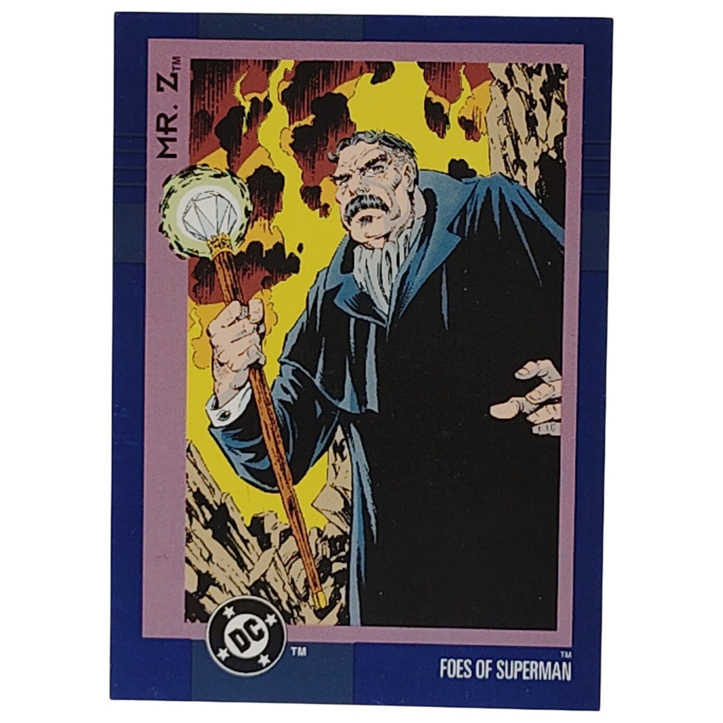Skybox 1993 DC Flashback Card 87, Foes of Superman, Mr. Z, DC Comics