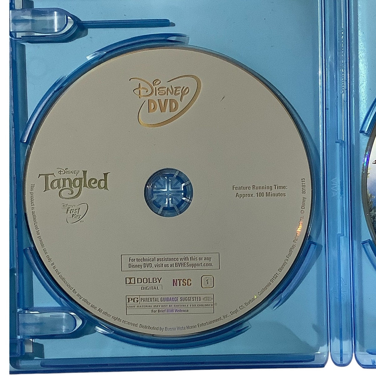 Tangled (Two-Disc Blu-ray/DVD Combo 2011) 100 Minutes of Animation For Kids