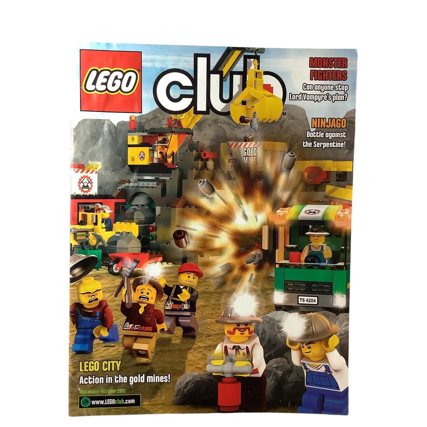 5 x Back Issues Lego Club Magazines, 5 issues from 2010-2015 Pictured