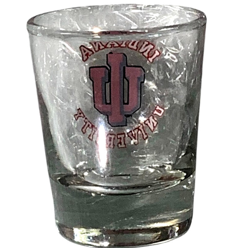 1990 Big 10 (11) NCAA Indiana University, Hoosiers, Shot Glass, 2"D x 2-1/2"H