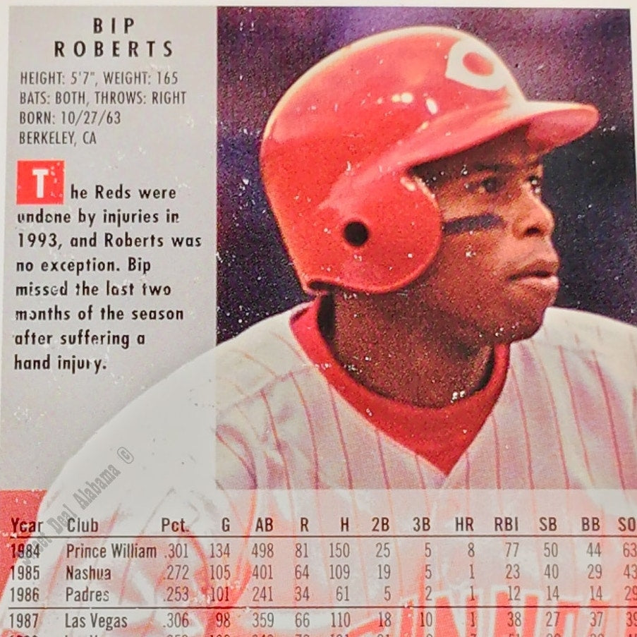 Bip Roberts, Cincinnati Reds, #422, 1994 Fleer Baseball Collector's Card