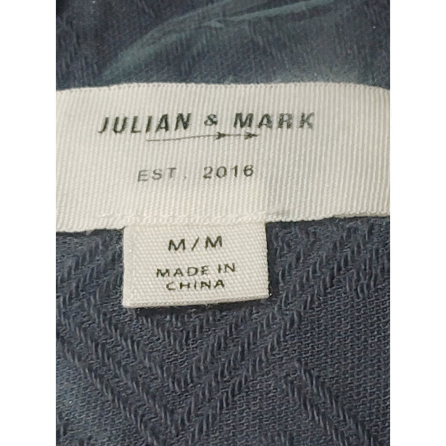 Julian & Mark Tonal Jacquard SS Camp Med. Cotton Shirt – Slate | Button-Down