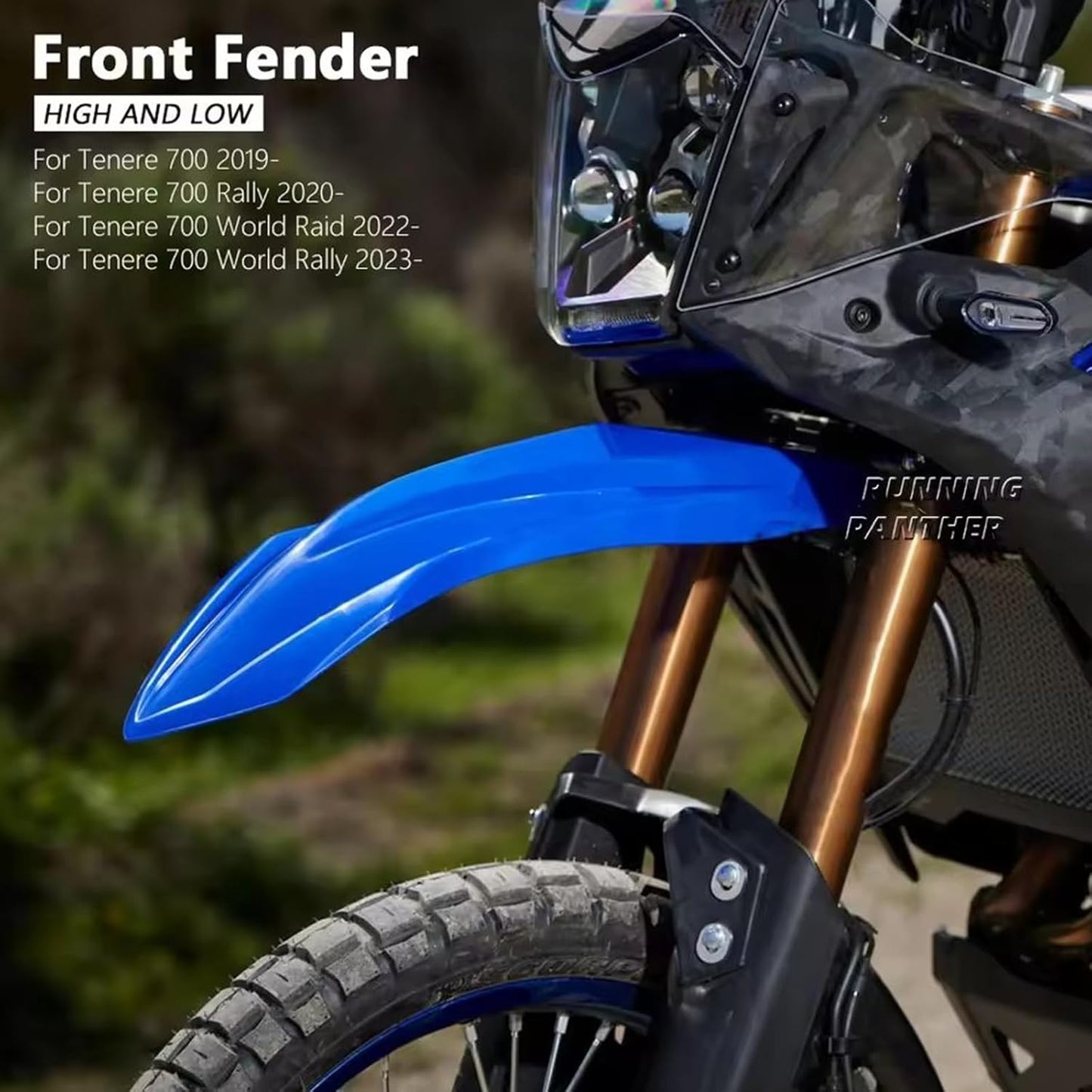 High Front Fender Cover - Fits Yamaha Tenere 700 / Rally / World Raid & Rally