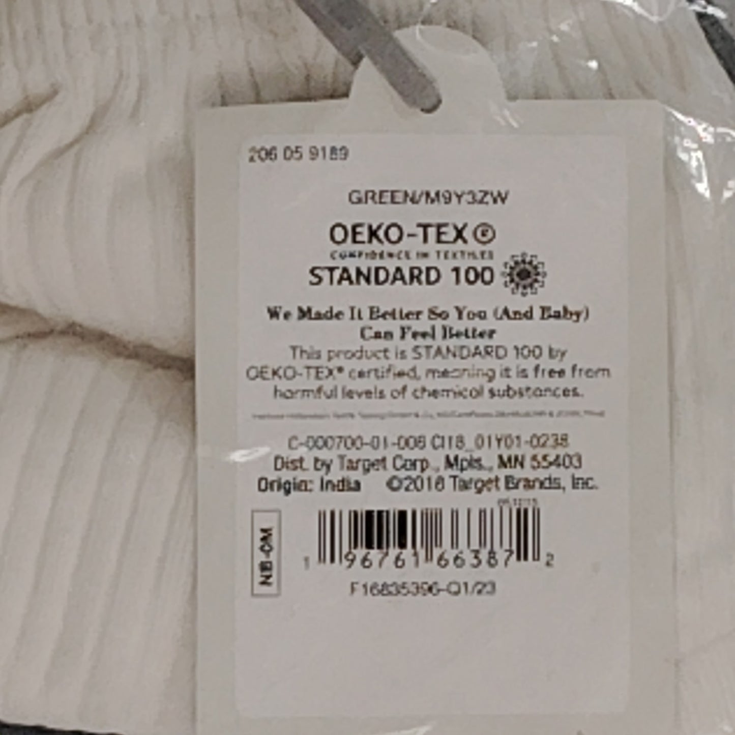 Cloud Island Baby 3pk Wide Rib Basic Bloomers – Green – Newborn