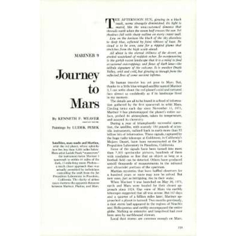 National Geographic Magazine February 1973, Australia, Mars, Viking 1976 Landing