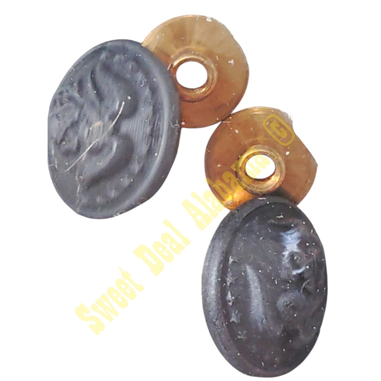 2-PK USMC Cap Screw-On Buttons, 27 Ligne (5/8"D), Matte Black, Ira Green Inc.