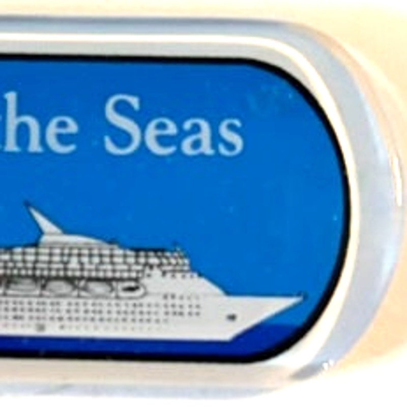 Rhapsody of the Seas Acrylic Blueprint Magnet Royal Caribbean Ship 3x1