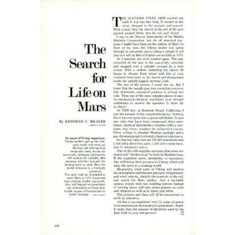 National Geographic Magazine February 1973, Australia, Mars, Viking 1976 Landing