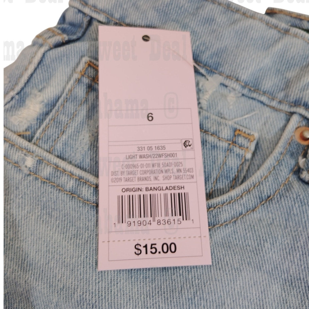 Women's Super-High Rise Cut-Off Jean Shorts - Size 6, 28"W, Wild Fable Brand