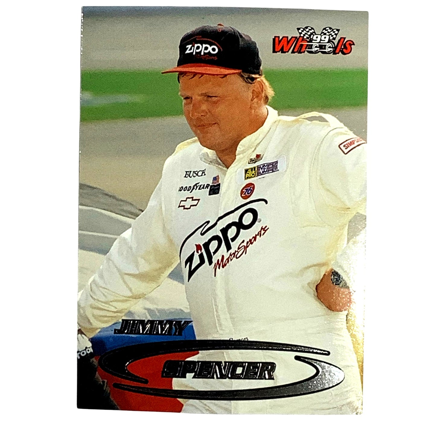Jimmy Spencer, Sponsor: Zippo, Card 51 1999 Wheels NASCAR Winston Cup, NM+