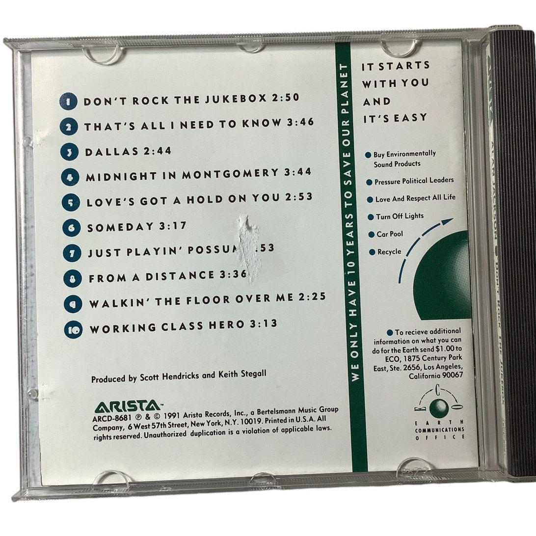 Vintage 1991 Music CD, Alan Jackson, Don't Rock the Jukebox
