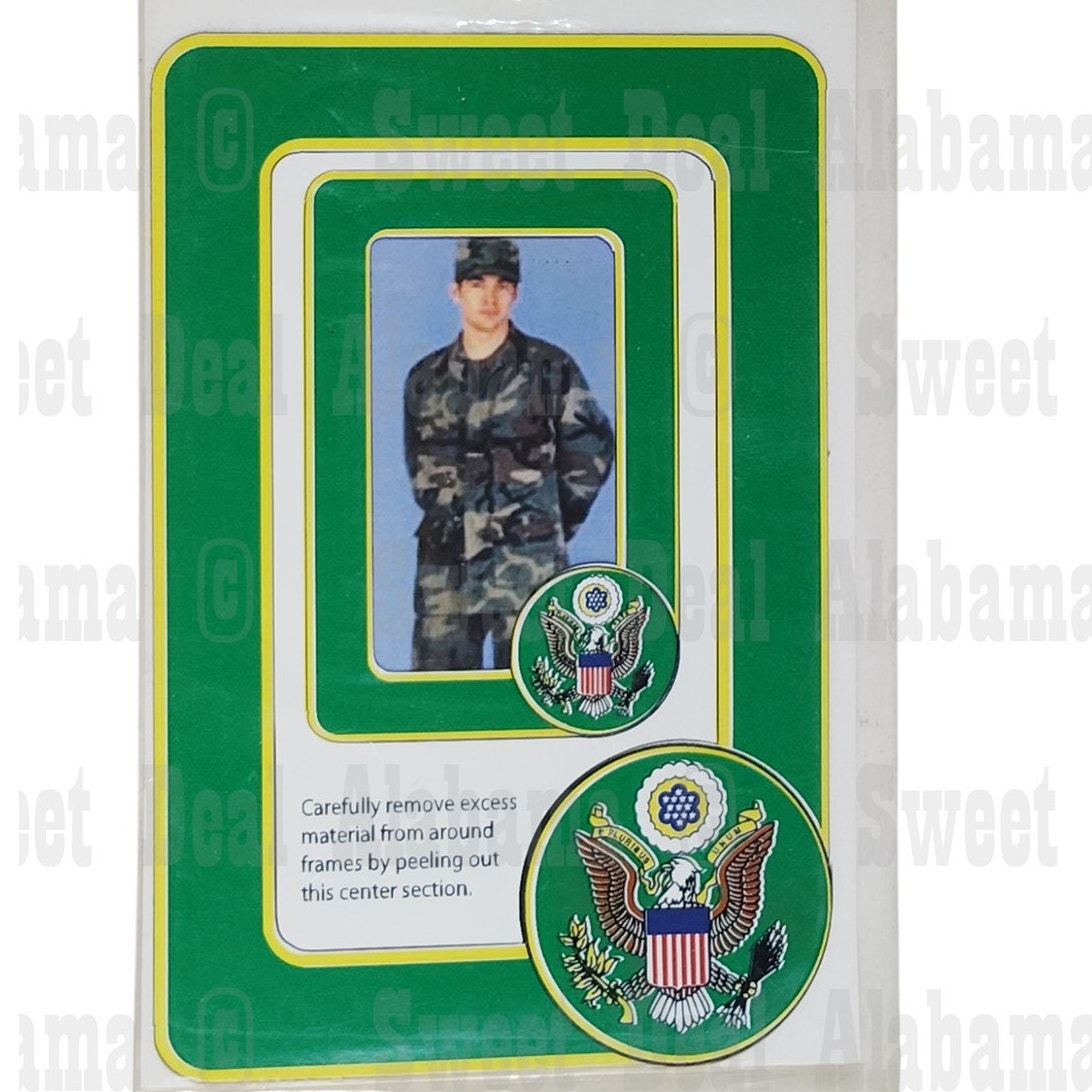 Photo Magnet Frame Set, U.S. Seal – Fits 2"x3" & 3"x5" Photos, Peel-Out Center