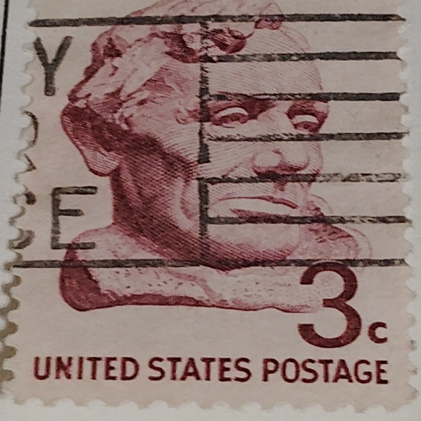 1959 Scott #1114 – 3¢ Abraham Lincoln / Cooper Union – Canceled
