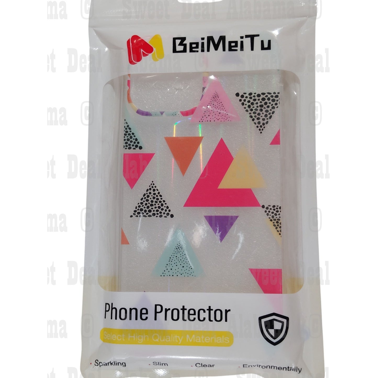 Cellphone Case For iPhone 12 Pro Max or 13 Pro Max (6.7"), Clear, Geometric