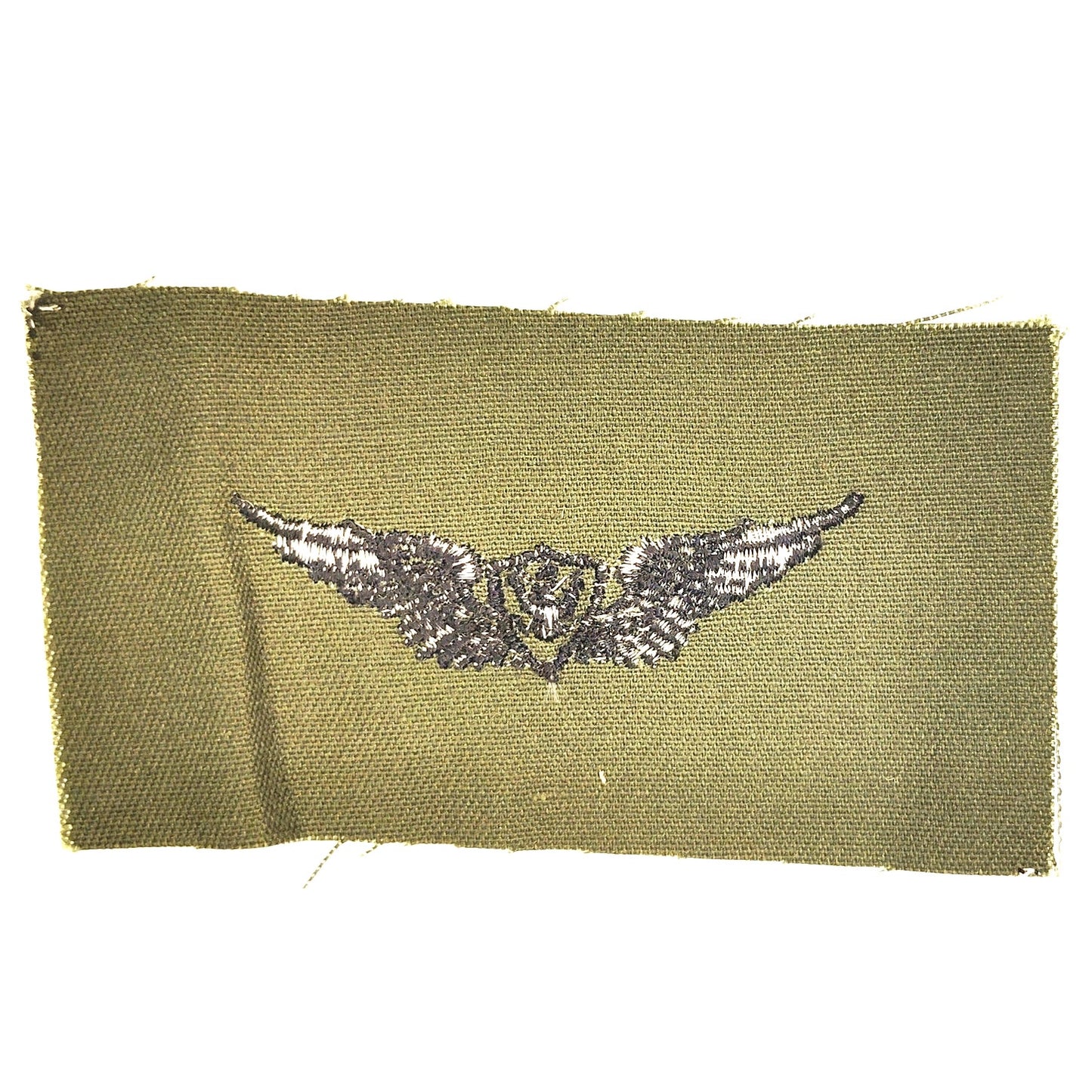 US Army Basic Aircrew Member Badge Patch Subdued ODG 4" × 2" Sew‑On