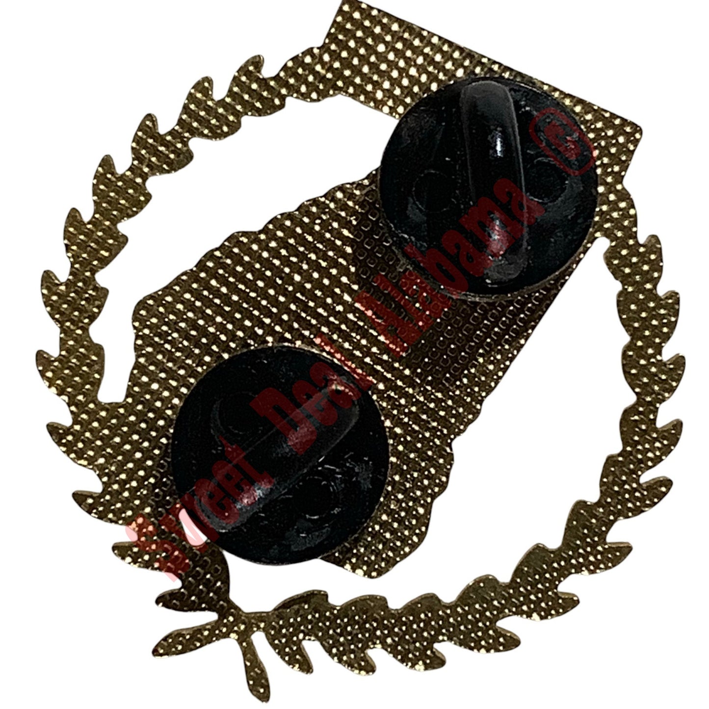 Georgia Native Vietnam POW/MIA Wreath & Ribbon Hat or Lapel Pin, 1-1/4"D