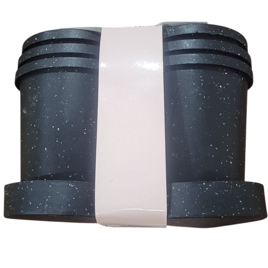 3pk Stackable Planters – Speckled Black – Bullseye’s Playground – Durable Plastic – Outdoor Use