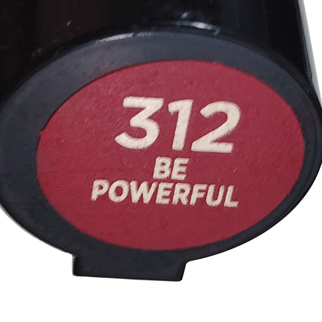 L'Oréal Paris Brilliant Signature Shiny Lip Stain – Be Powerful 312, High-Impact Glossy Finish