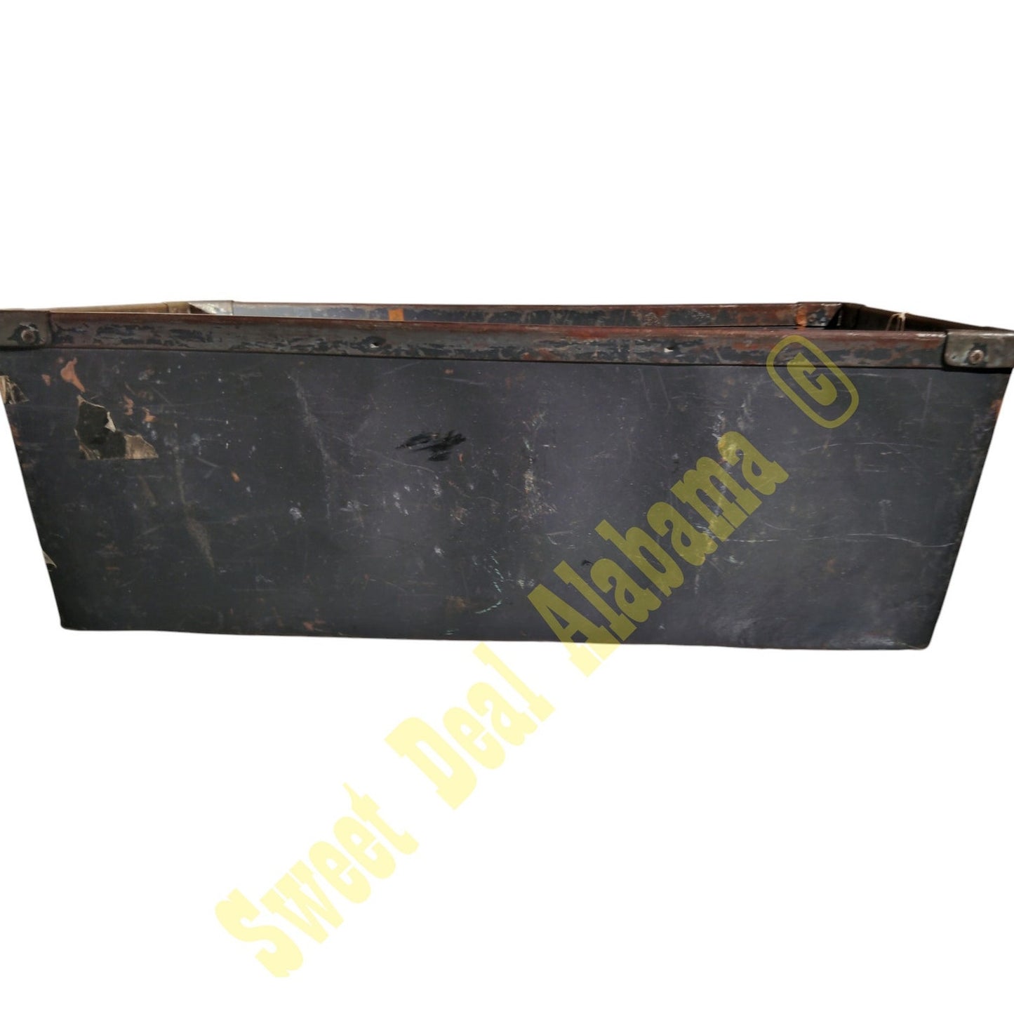 WWII Fibre Specialty Mfg, Kennett Vulcanized Fiber Handle Drawer, 24" x 12" x 9"