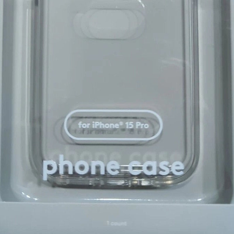 Heyday Case, Clear, For Apple iPhone 15 Pro, Wireless Charging Compatible