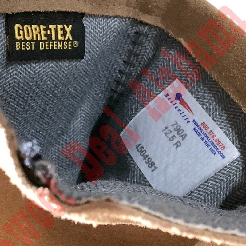 Men's Military Gortex Belleville Boots, Size 12.5, Cordura w/ Vibram Soles, NWT