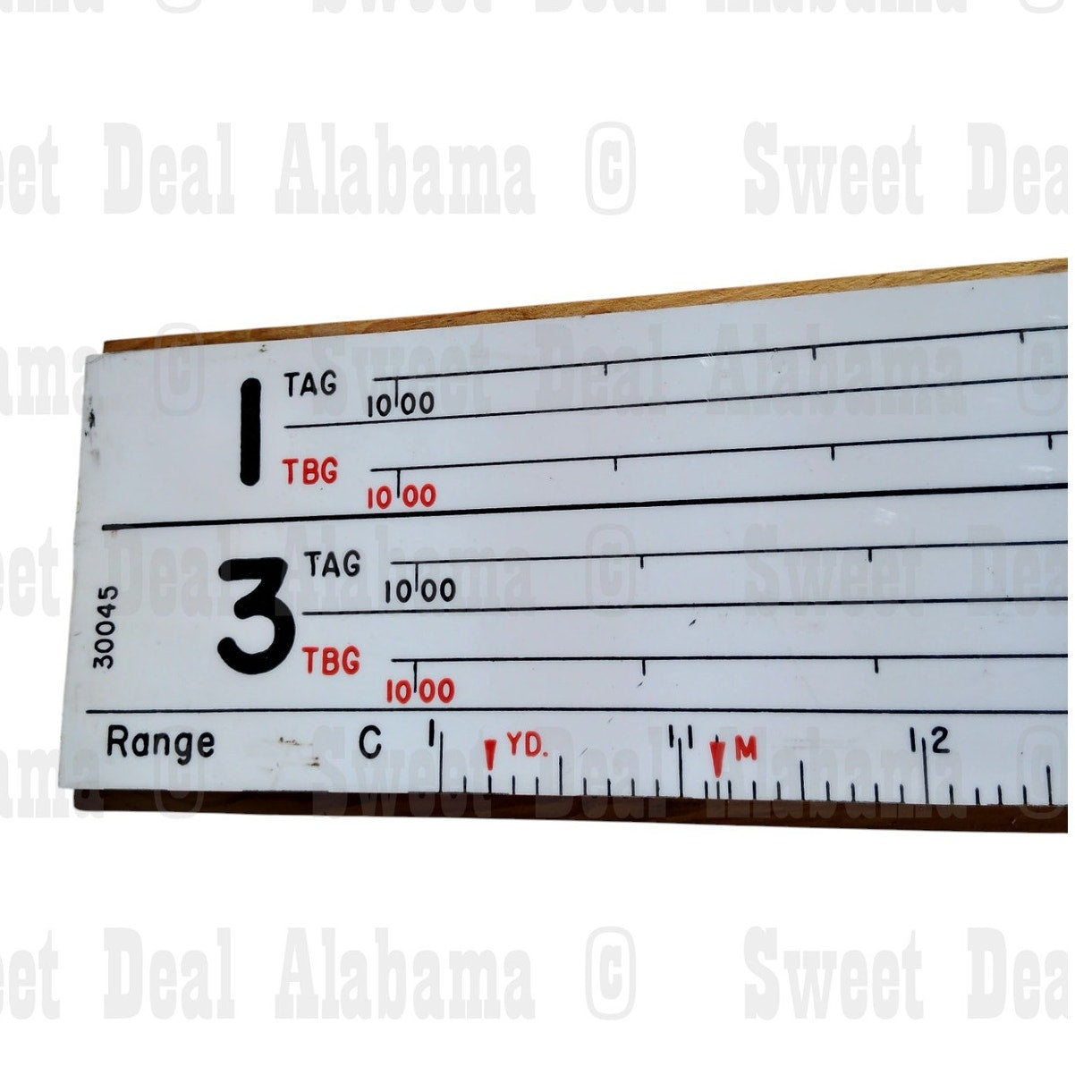 Military Vernier Training – 58"x9" Survey/Artillery Instruction, WWII-Era Style
