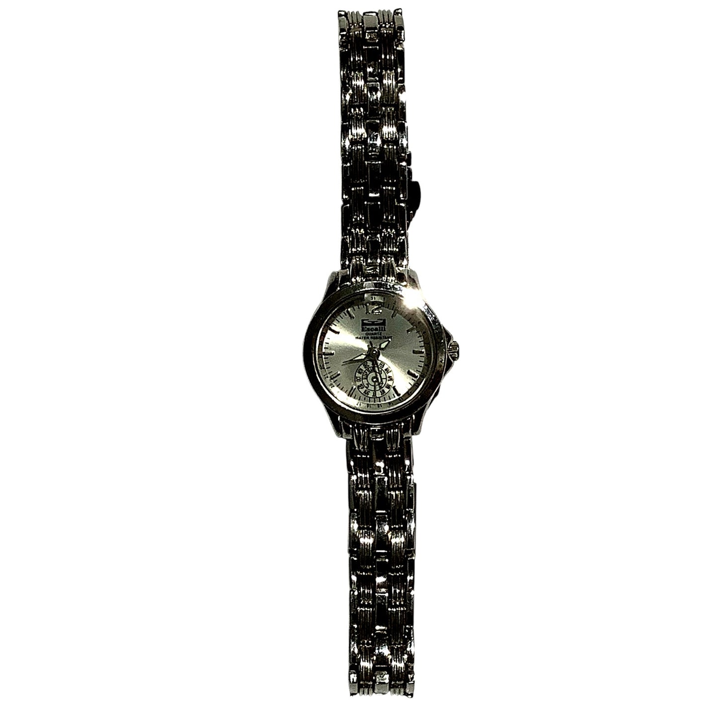 Escalli Ladies Watch, Silver Tone Band and Trim, 25mm Face, Non-Operable