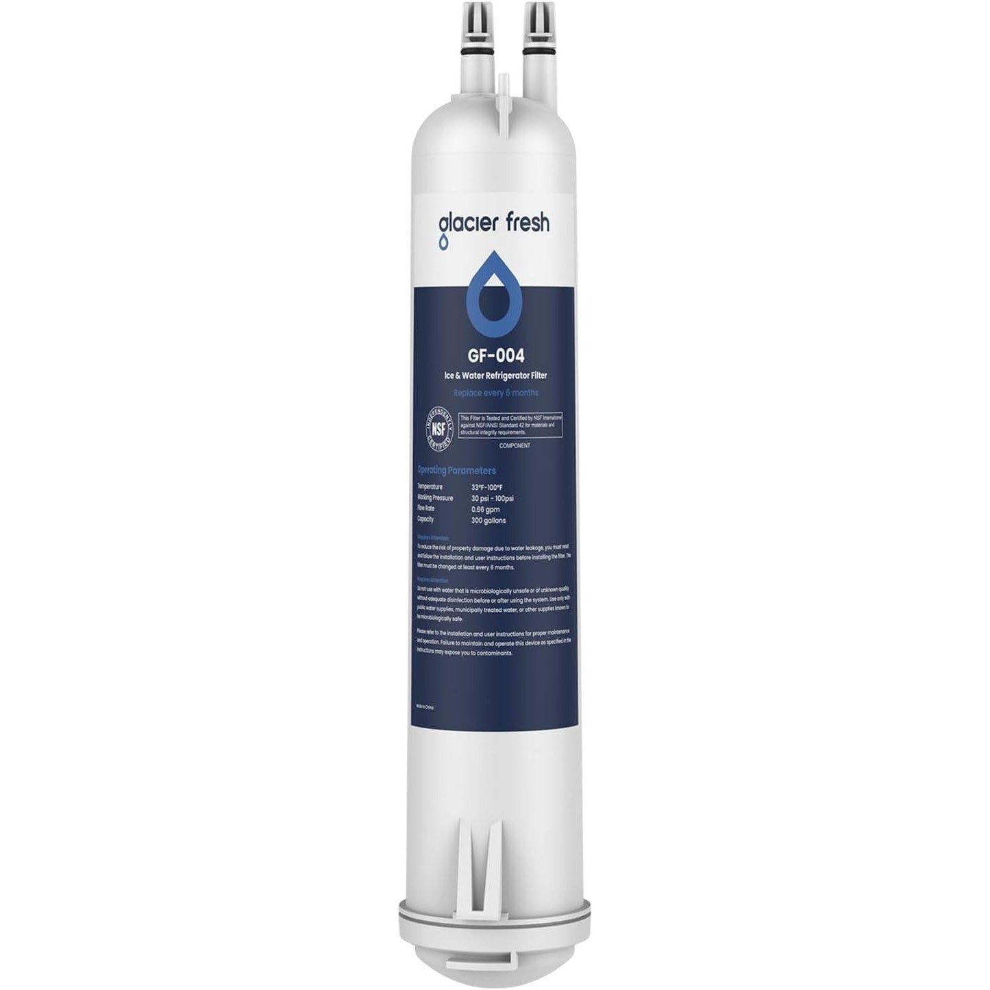 GLACIER FRESH EDR3RXD1 Refrigerator Water Filter – Compatible with Filter 3, 4396841, 46-9083 – 1 Pk