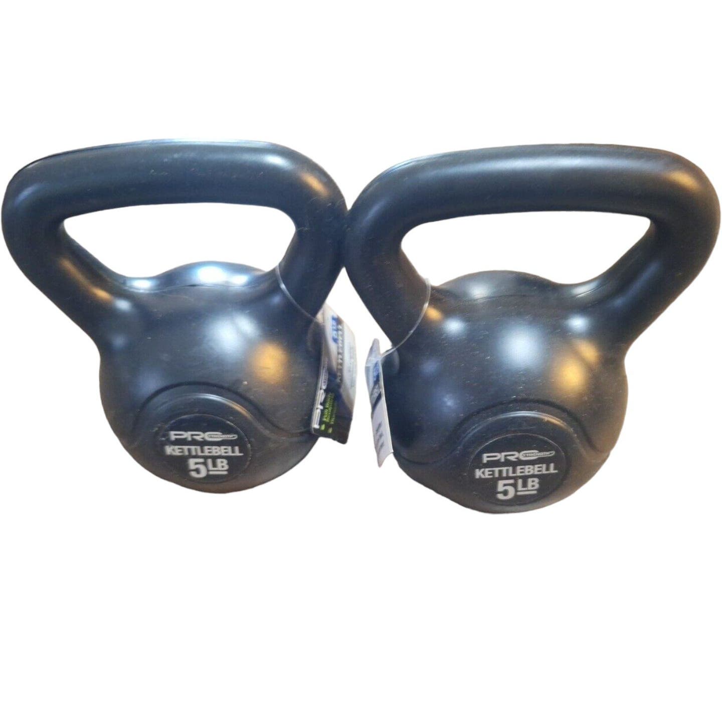 2 Pro Strength 5 lb Kettlebells Portable Ergonomic Endurance & Strength Training
