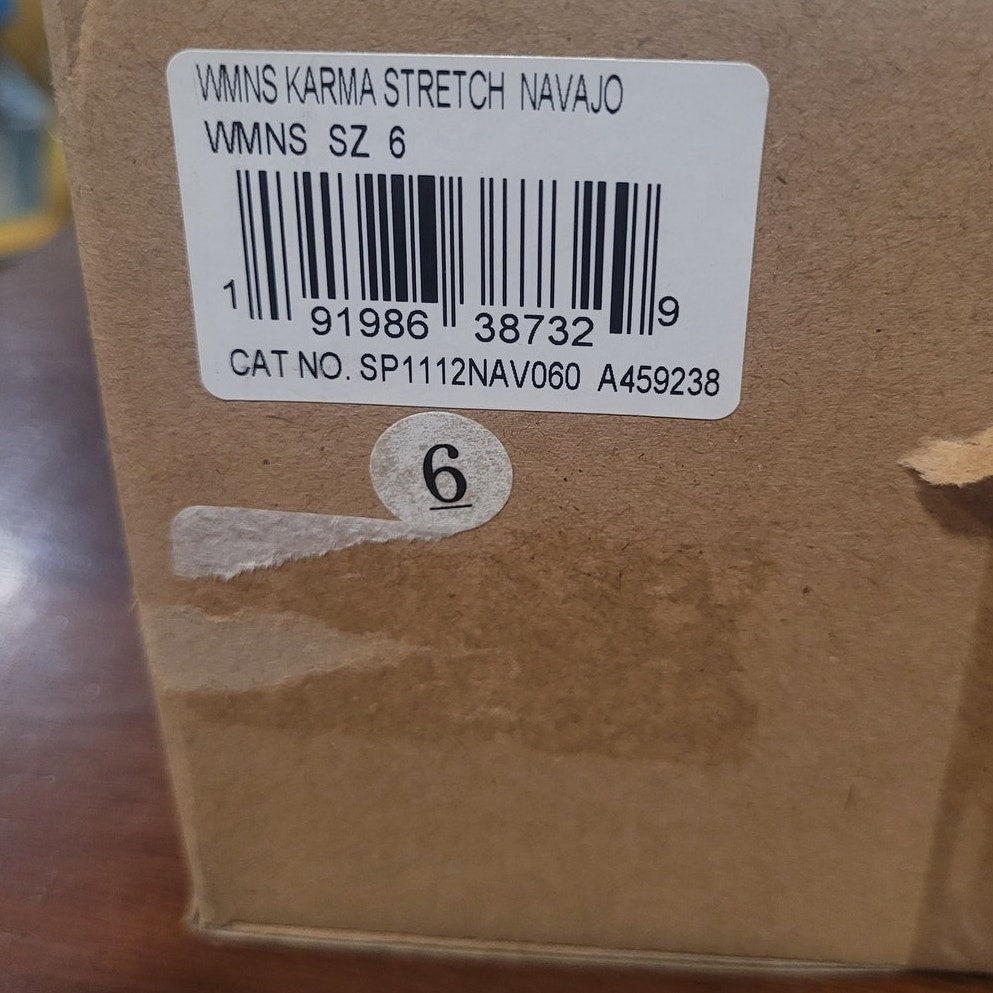 Spenco Karma Stretch Floral Sneaker, Navajo, Womens 6, Slip-On Knit Comfort Shoe