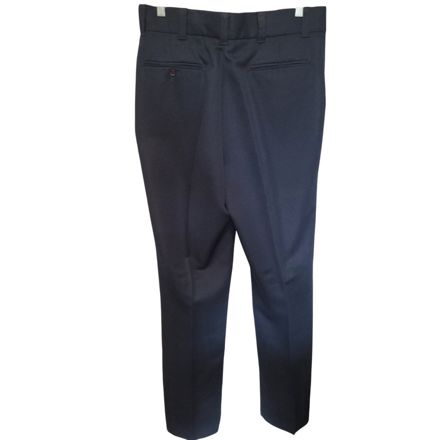 Men’s Service Trousers - Size 34R - Navy Blue - Classic Fit - Polyester - EUC