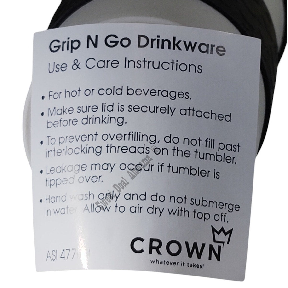 Marine Mom on a Grip N Go Tumbler, 16 oz. BPA Free Cup with Rubber Grip and Lid