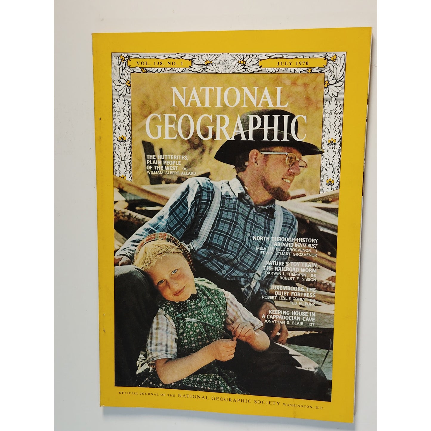 National Geographic Magazine – July 1970, Hutterites, White Mist, Luxembourg