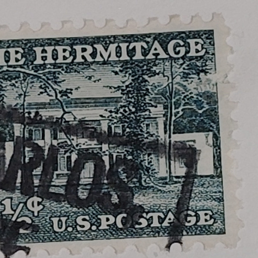 1959 4½¢ The Hermitage Stamp – Liberty Series, Scott #1041 – Andrew Jackson Home