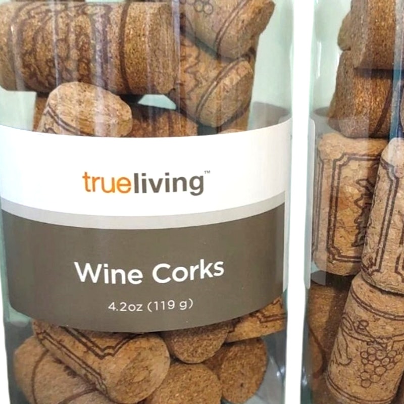 Trueliving Straight Wine Corks – 3 Jars – Various Designs – 12.6 oz Total