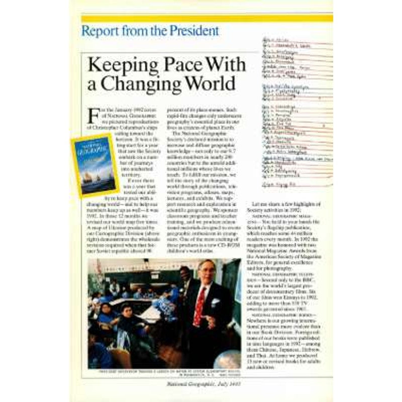 National Geographic July 1993 - Zoo's Taking Down the Bars, Cyprus Reckoning, Lightning, California's North Face, Saving Siberia's Tigers...