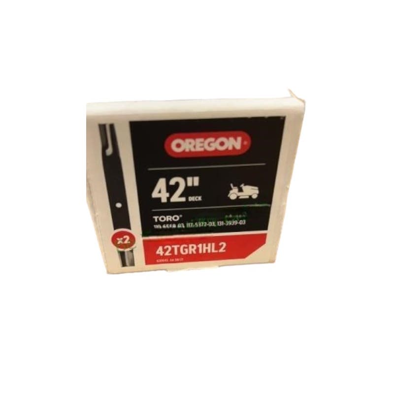 Oregon Riding Mower Blades for 42" Deck, Fits Toro/Exmark Riding Mowers (Set/2)