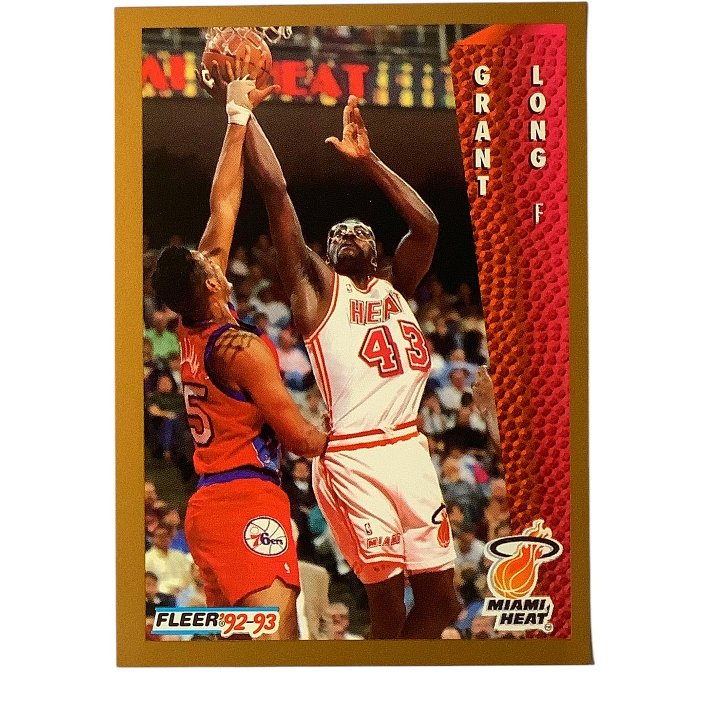 Grant Long (F), Card #118, Miami Heat, 1992-93 Fleer NBA