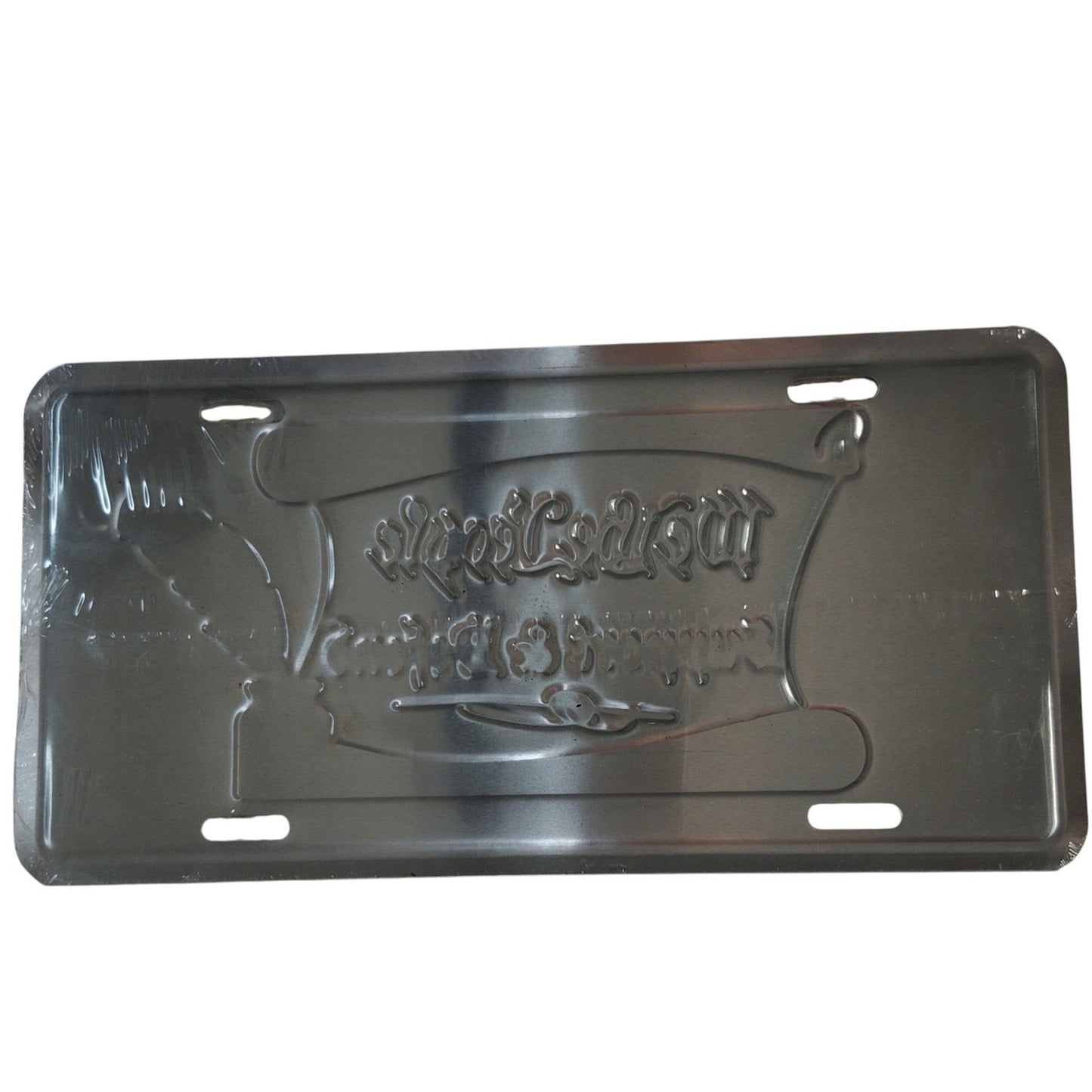 License Plate – “We the People – Support & Defend” Patriotic Scroll Design, Made in USA, 09J-1153