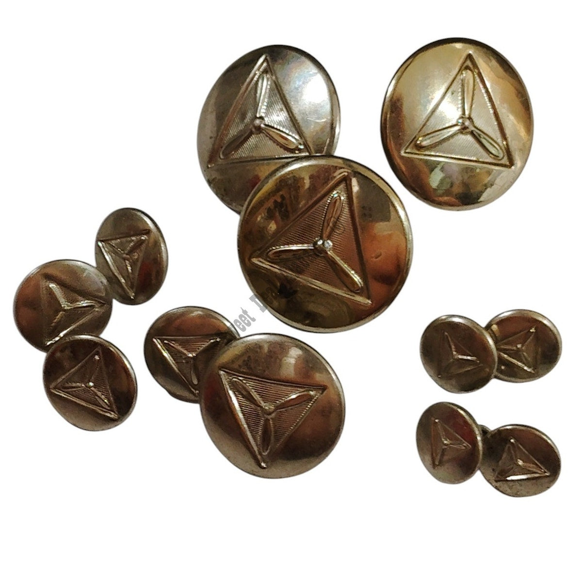 10 Waterbury Button Co Civil Air Patrol Buttons 3x 45, 4x 24, 1x 35, 4x 20 Ligne