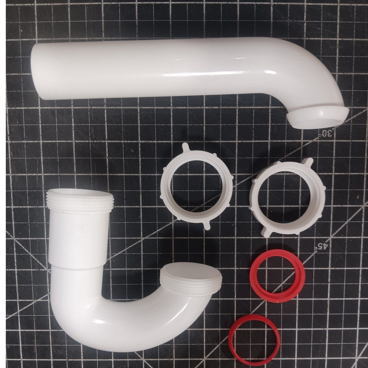 1-1/2 in. White Plastic Sink Drain P- Trap