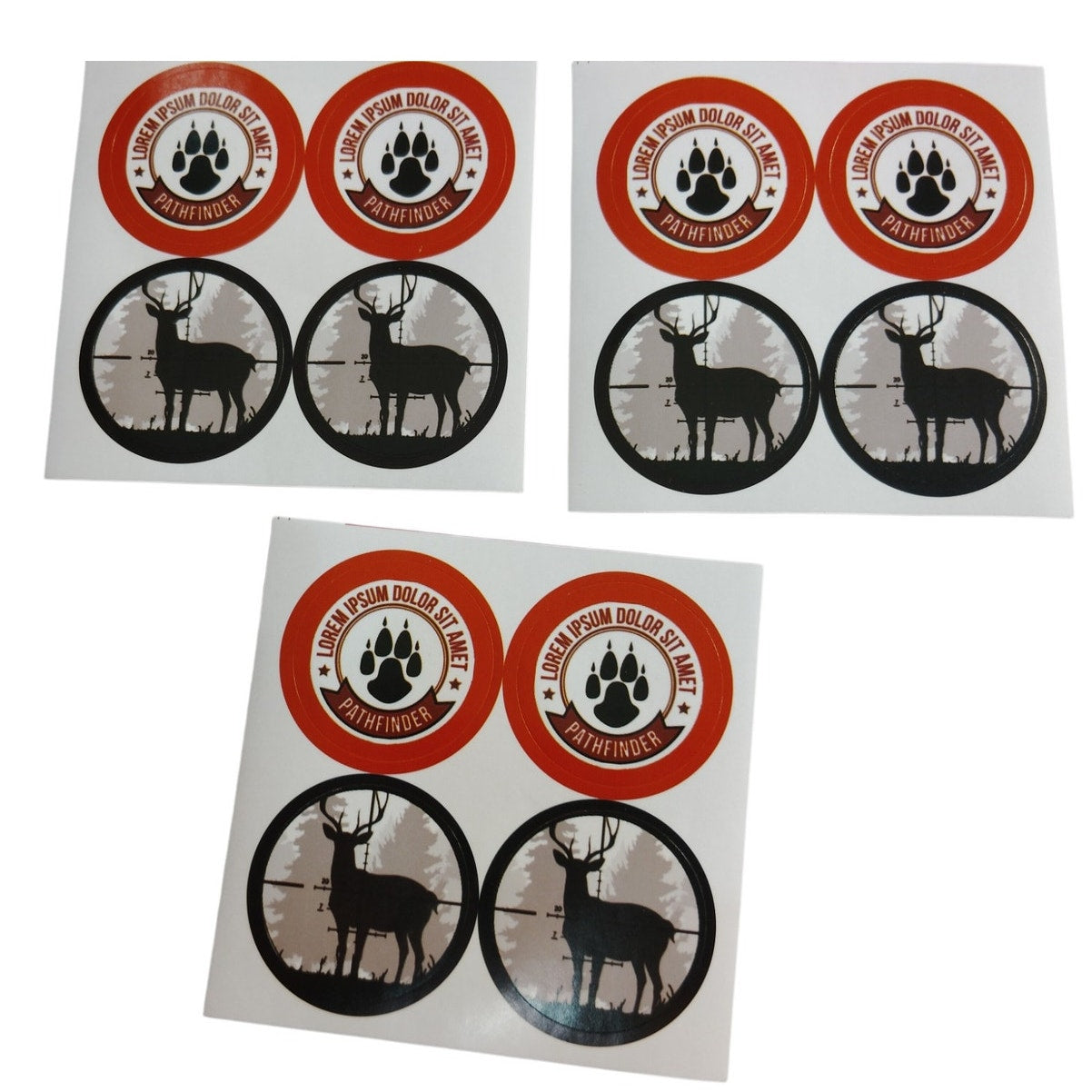 12Pcs Hunting Party Favor Bags - Camo Gift Bags w/ Deer Stickers - All Occasions