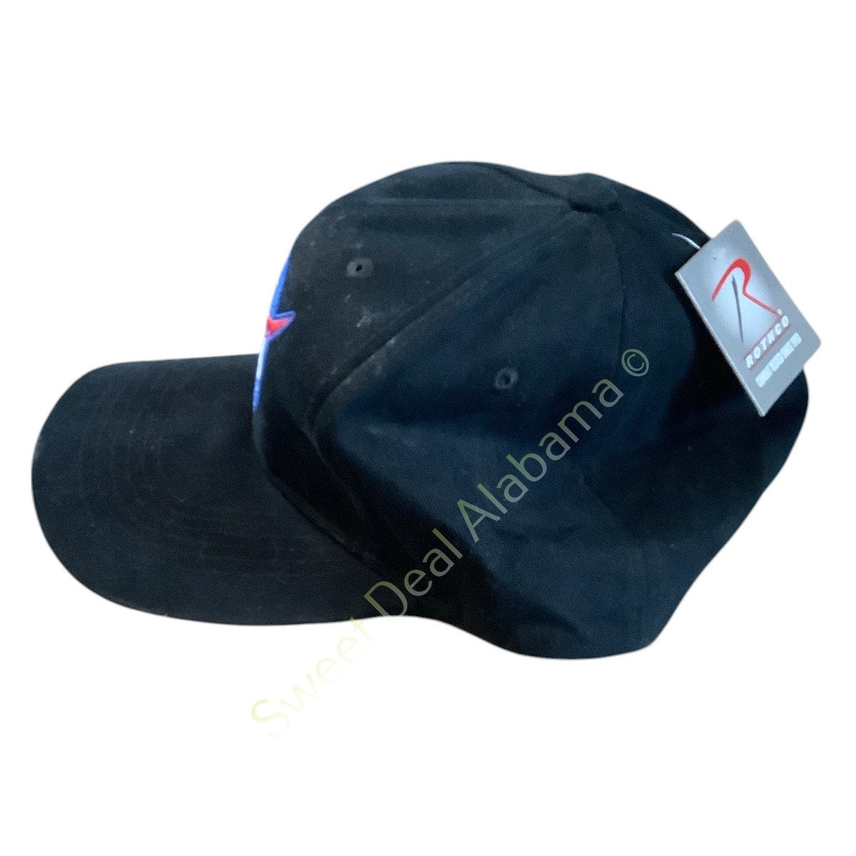 Rothco NASA Logo Supreme Low Profile Cap Black One-Size, Hook & Loop Fastening