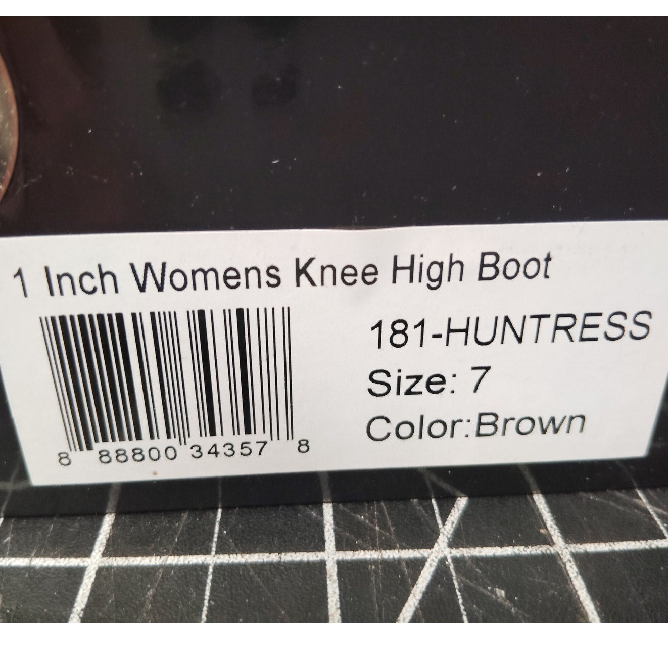 Ellie Shoes Women’s Knee High Boots – Brown, Size 7, Style 181-HUNTRESS, 1" Heel