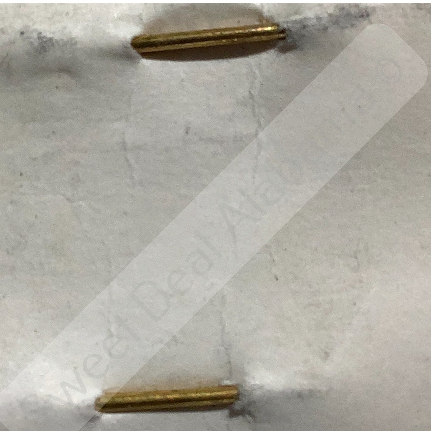 Early/Mid 1900s Brass C-Clasp "105" Collar Devices 3/8"H Hat / Lapel Pins Set